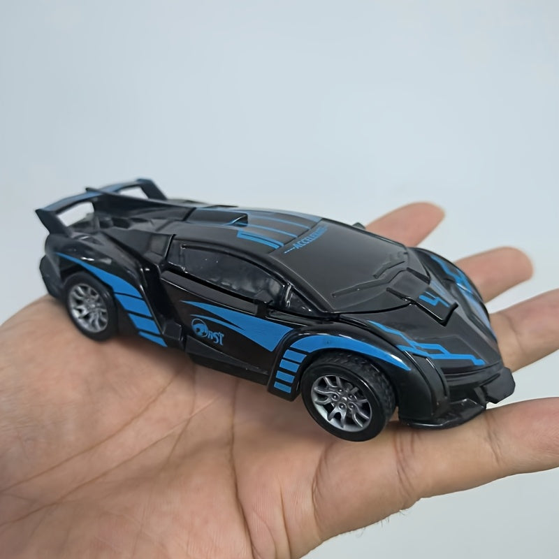 4-In-1 Transforming Robot Car Toy for Kids, Creative ABS Construction, Fun Vehicle to Robot Mode, Ideal Gift for Boys, Mixed Color for Winter