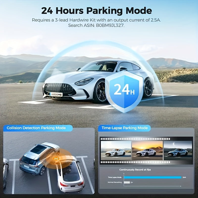 12 Inch 4K Ultra HD Mirror Dash Cam - Intuitive Touch Screen, Crystal-Clear Split-Screen Display, Dual-Lens 4K+1080P Camera, 170° Wide Angle, WiFi, Super Night Vision, Parking Mode - Easy Installation for Cars