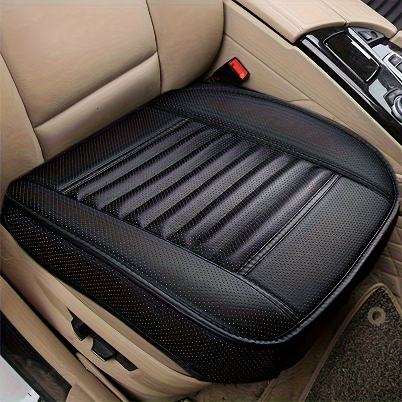 Breathable PU Leather Auto Seat Cushion Protector Anti Slip Car Seat Cover Christmas Gift