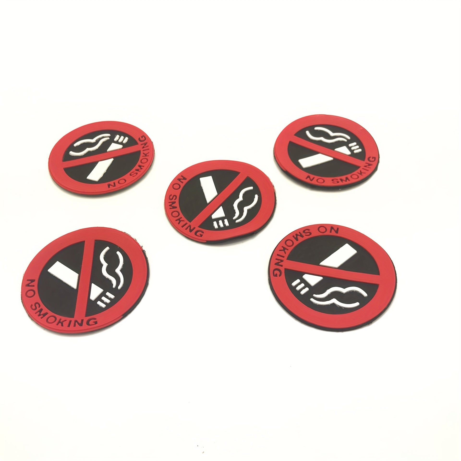 Car Dashboard Ornament No Smoking Car Stickers Styling Round Red Sign Vinyl Sticker for Auto Motorcycle Home Wall Outdoor Car Accessories
