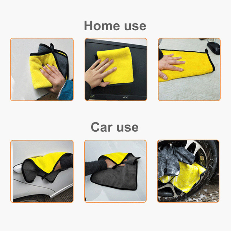 3/5/10pcs Extra Soft and Quick-Drying Car Wash Microfiber Towel, 30*30cm (11.8*11.8 Inch) Car Cleaning Drying Cloth for Home Kitchen Rag Dishwashing