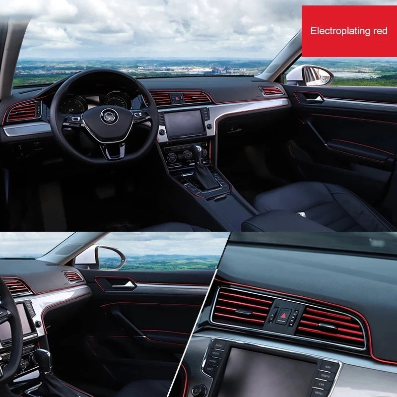 3 Metres Flexible Universal Car Moulding Decoration Strips - Interior Auto Mouldings for Dashboard, Door, and Car Cover Trim with Easy Installation and DIY Car-styling