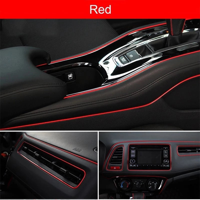 3 Metres Flexible Universal Car Moulding Decoration Strips - Interior Auto Mouldings for Dashboard, Door, and Car Cover Trim with Easy Installation and DIY Car-styling