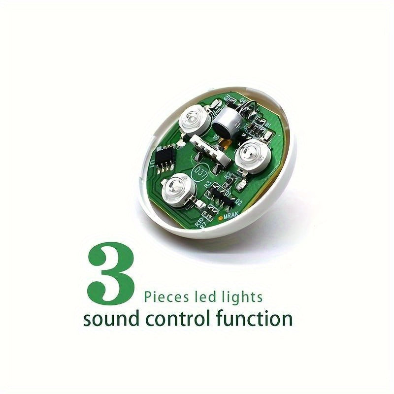 USB-Powered Car LED Light - Voice-Controlled, Rotating Stage & Party Atmosphere Lamp