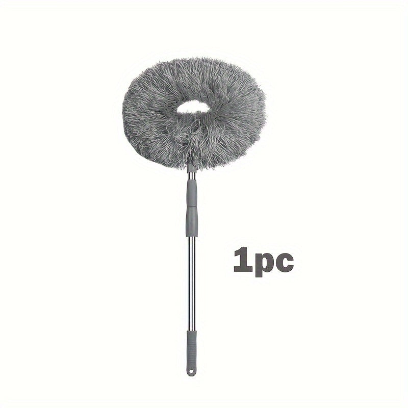 1pc, Washable Ceiling Fan Cleaner, Microfiber Duster with Telescoping Extension Pole, Fit for Cleaning High Ceiling Fan, Furniture, Blinds, Car, Cleaning Supplies, Cleaning Tool