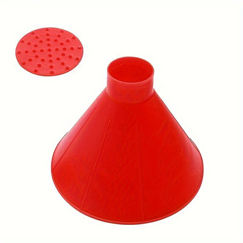 1pc Large Size Car Windshield Wiper, Ice Scraper, Multifunctional Snow Scraper, Magic Cone Shape Lightweight Plastic Snow Show Christmas Gift