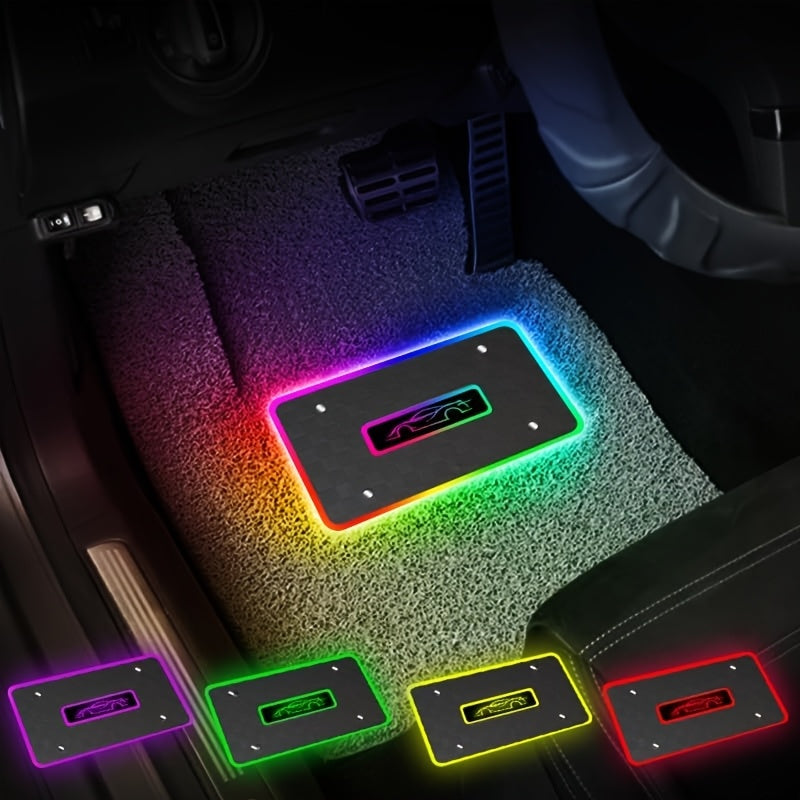 Car LED Lights for Floor Mats, Interior Car LED Strip Lights, Luminous Ambient Neon Car Lighting Kits, Universal Automotive Floor Mats