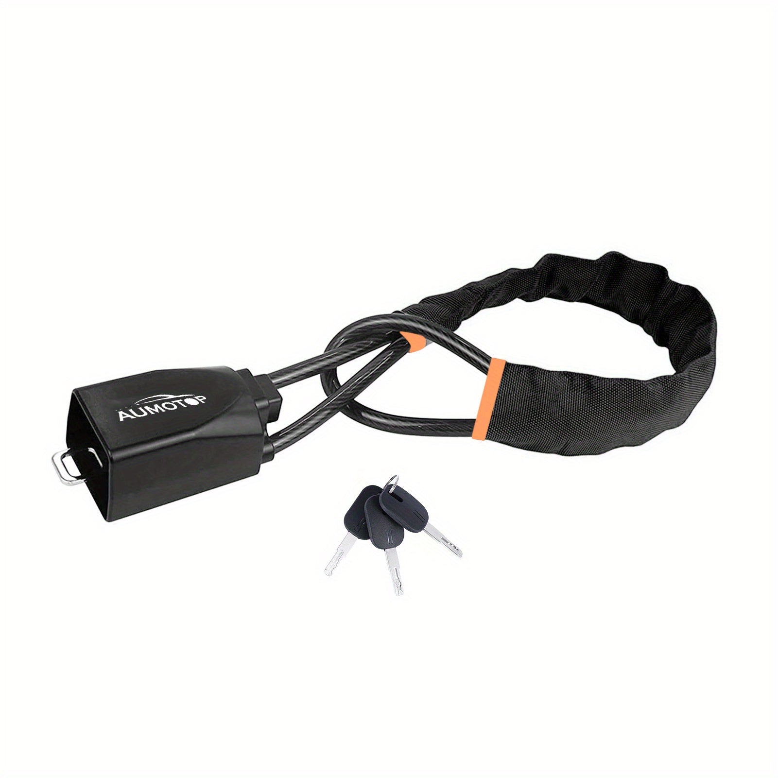 Steering Wheel Lock Universal Seat Belt Lock Anti-Theft Locking Device with 3 Keys for Car SUV Van Golf Cart Truck Black