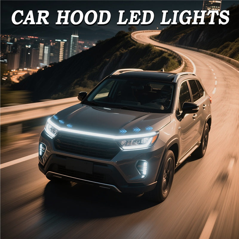 70 Inches, Car Hood/tailgate Installation Light Bar with Dynamic Scanning Welcome Mode Effect, 12V Hard-wired Installation Car LED White Light Bar with Turn Signal Effect, Suitable for Cars, SUVs, Etc. (white Light)