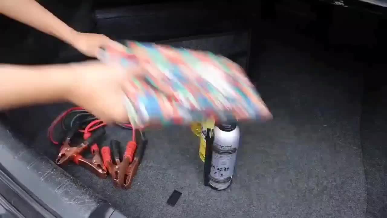 1pc Car Storage Box, Portable, Foldable Car Trunk Organizer, Felt Cloth Storage Box, Car Interior Tidying Container, Car Organizer