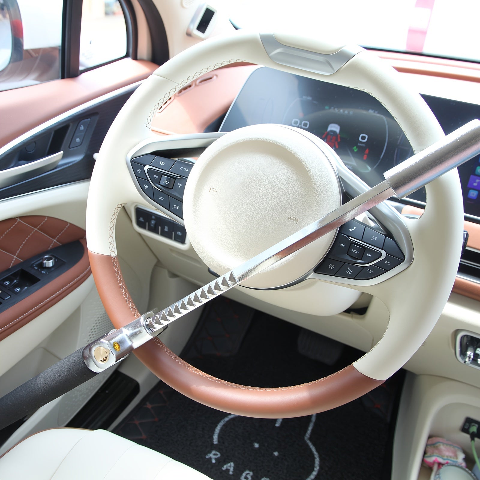 The Club Steering Wheel Lock - Universal Car Anti-Theft Device - Adjustable for Most Vehicles - For Car Owners - Deter Theft & Protect Your Vehicle - Ideal Gift for Car Enthusiasts