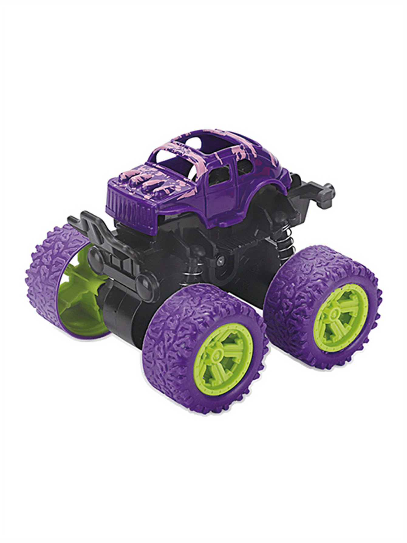 1pc Four-wheel Drive Two-way Inertial Off-road Stunt Car Can Rotate With 360° Stunt As Halloween Gift