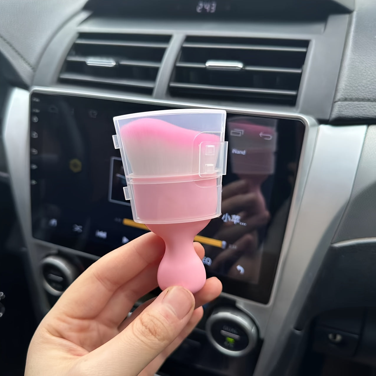 Car Interior Detail Brush Cleaning Maintenance Car Brush Air Conditioner Air Vent Dust Soft Bristle Brush Car Cleaning Care Brush
