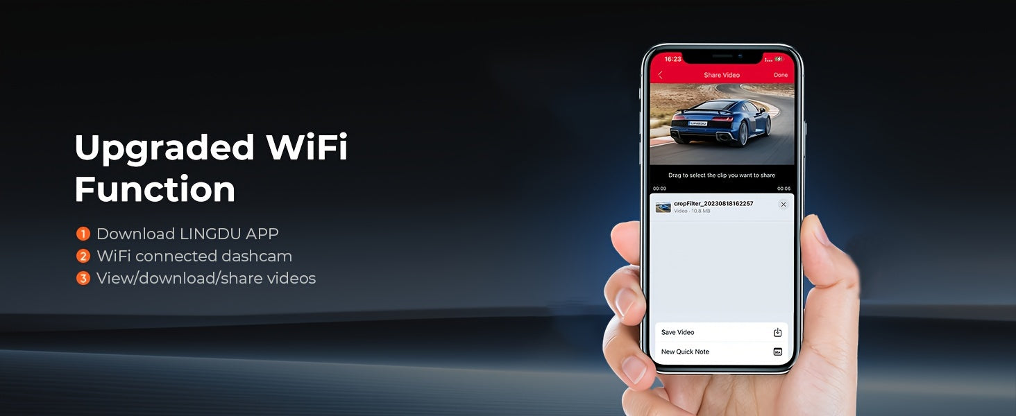 LD2K UHD 10" Full Touch Screen Rear View Mirror Dash Cam, Backup Camera, Front 2K And Rear 1080P Dual Channel Dash Cam, WDR Night Vision, Build-in WiFi, Loop Recording, Emergency Lock, Parking Mode, Simple Installation.
