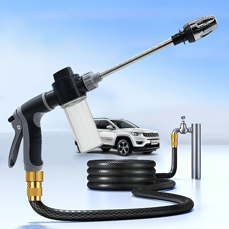 1pc high-Pressure Car Washing Water Gun, External Cleaning Of RV, Foam Kettle Cleaning, Garden Water Hose Nozzle, Garden Shower, Multifunction Watering tool, Powerful Cleaning