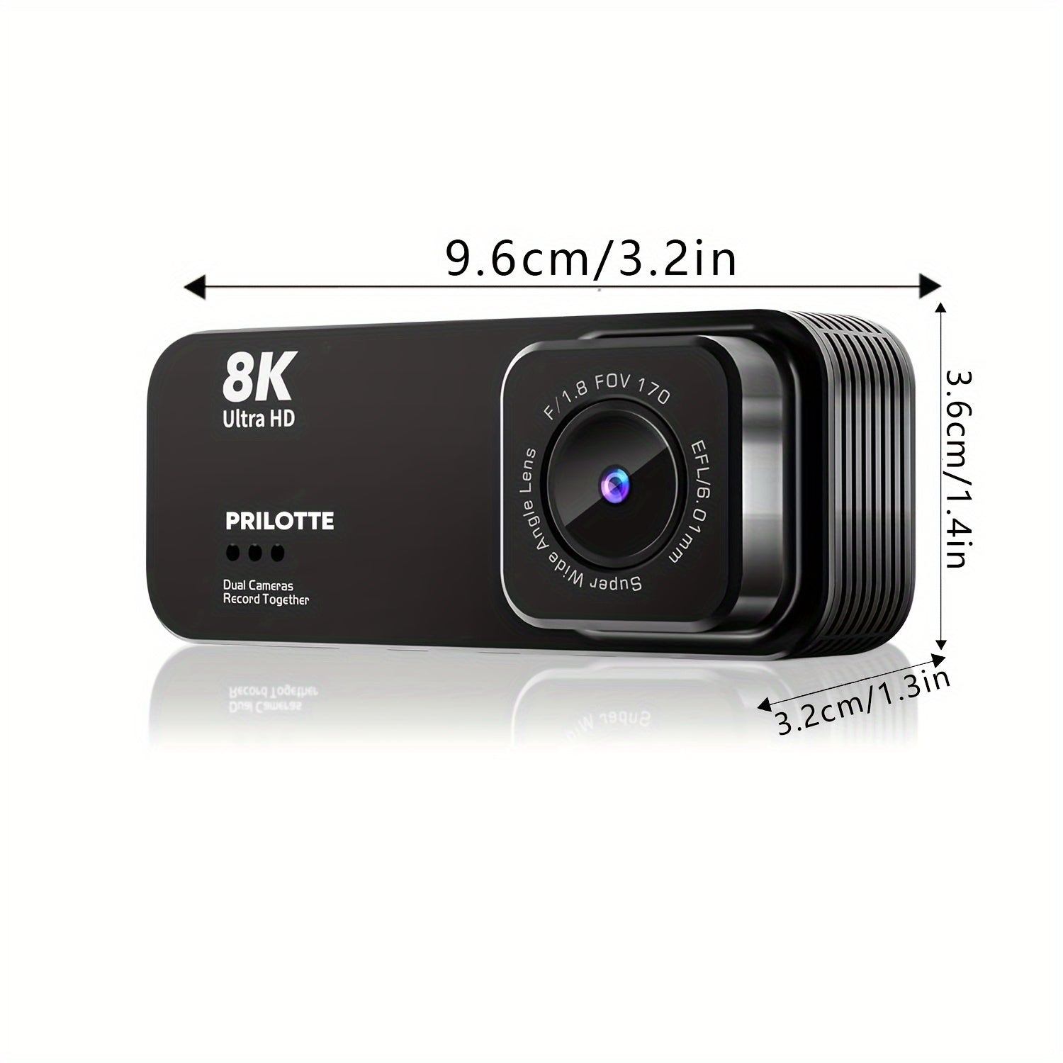 8K UHD Dash Cam - Car Camera with IR Night Vision - Front and Built-in, 3.16" IPS Screen, 170° Wide Angle, WDR, 24-Hour Parking Mode, Night Vision - Ultimate Car Safety Solution, Model A4