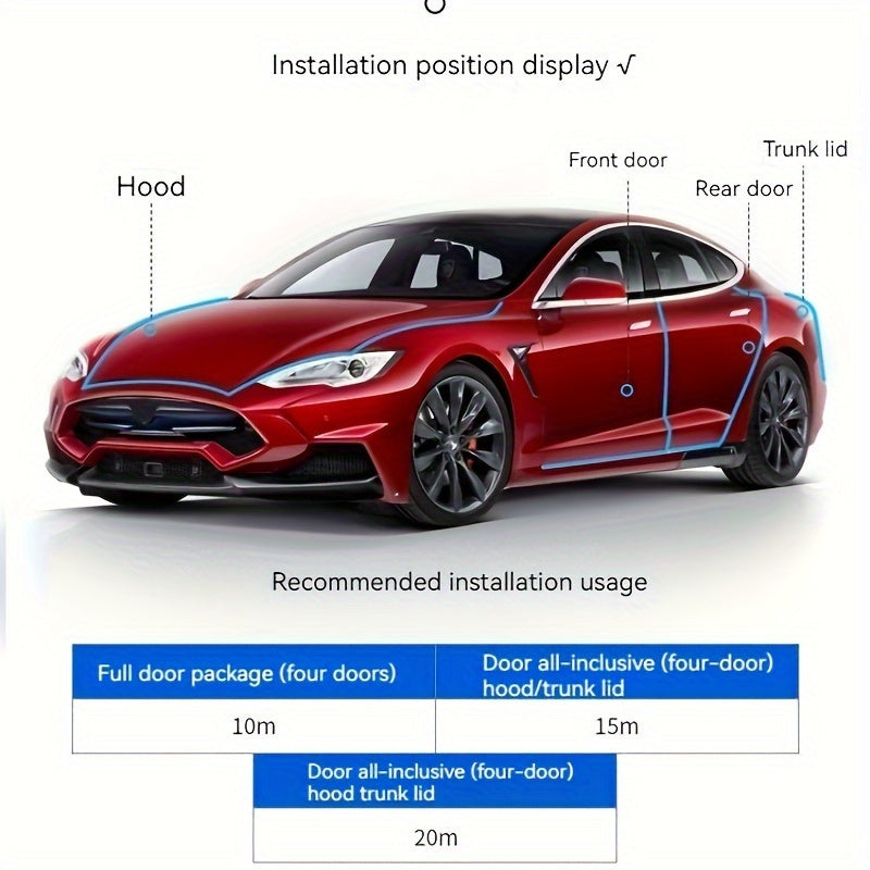 5m Car Door Chrome Molding Decorative Strip Edge Scratches Rear Bumper Protector Cover With Rolled Chrome Molding Decorative Strip To Prevent Scratches, Universal For All Cars