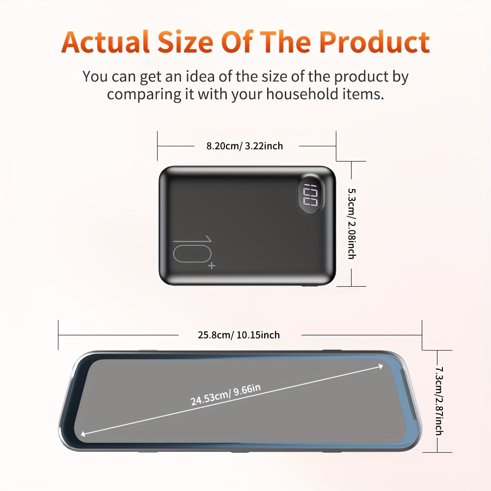 3 Channels Dash Cam Front And Rear Inside 1080P Mirror Camera Dash Camera For Cars, Dash cam Three Way With Night Vision Loop Recording 10 Inch Touch Screen Car Camera, Free 64GB SD card. Built-in Wifi and Super Night Vision,