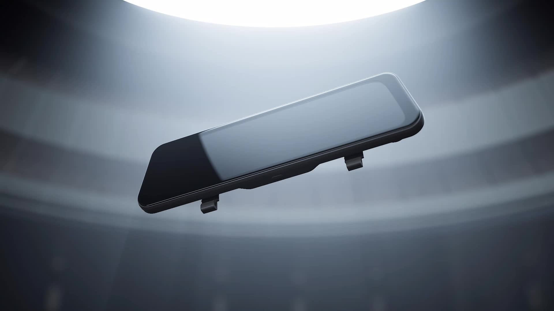 10'' Rear View Mirror Full Touch Screen Mirror Dual Camera Dash Cam, Dash Cam Front 1080P And Rear 720P, App Control With WiFi And GPS, English Voice Control, WDR Super Night Vision, Parking Mode(Need To Connect Mini 3-lead H