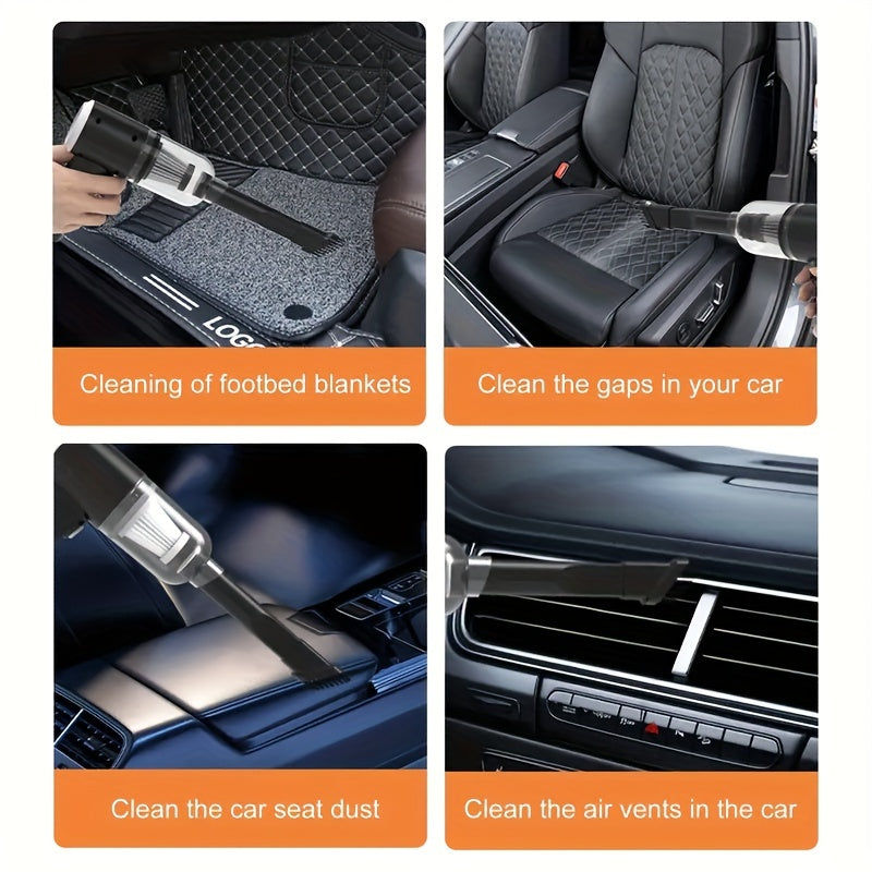 1 Piece High Suction Cordless Car Vacuum Cleaner-9000PA, Lightweight, Portable And Suitable For Home And Car Cleaning