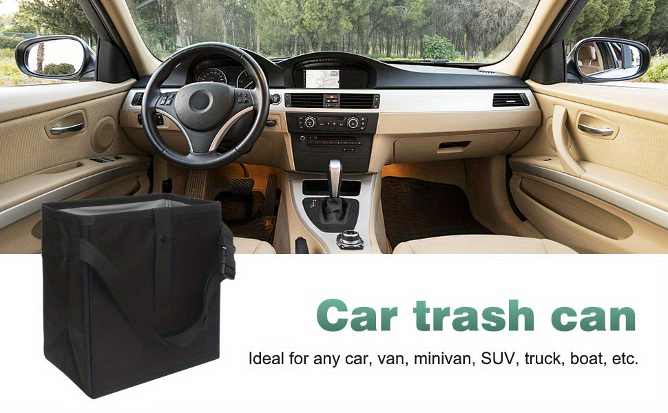 Foldable Car Trash Can, Hanging Waterproof Leakproof Trash Can Storage Bag For Car With Large Capacity, Car Interior Accessories For Women & Men Gift