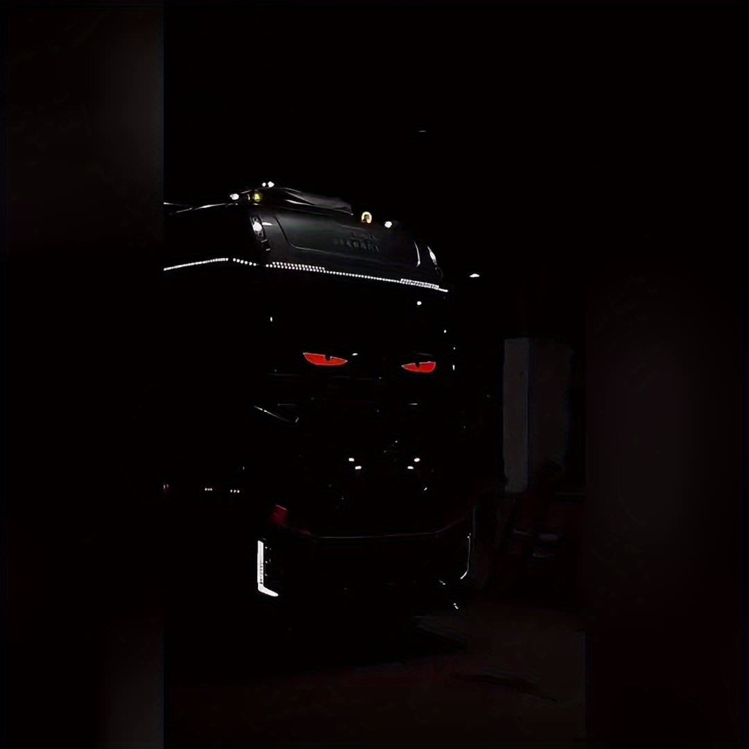 2PCS Devil's Eye Car LED Matrix Pixel Panel with Remote Control APP, Programmable DIY Flexible LED Display for Car Window Decoration, Halloween, Christmas Light