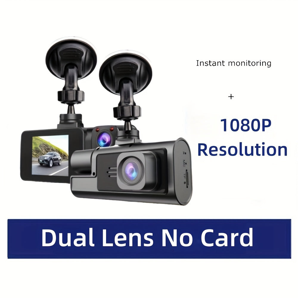 3 Channels Dash Camera For Cars, FHD 1080P Car Driving Recorder, Dash Cam With Reversing Camera, Super Night Vision Black Box, Loop Recording, G-sensor, Motion Detection, Parking Monitor