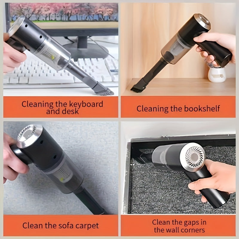 1 Piece High Suction Cordless Car Vacuum Cleaner-9000PA, Lightweight, Portable And Suitable For Home And Car Cleaning