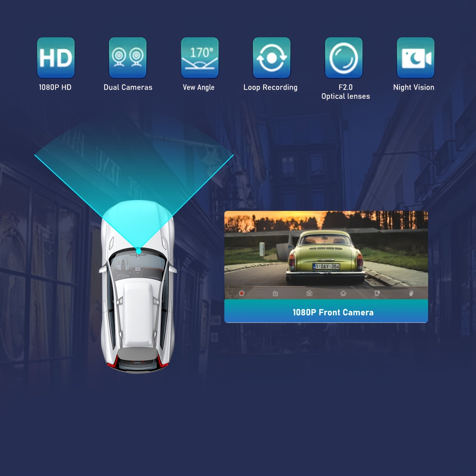 10-Inch Portable Car Player - 4K Dash Cam, Wireless Android Auto Car Play Screen, Voice Control, Mirror Link, Car Audio Receiver with AUX, 64G TF Card, Phone Holder - Upgrade Your Car Entertainment System