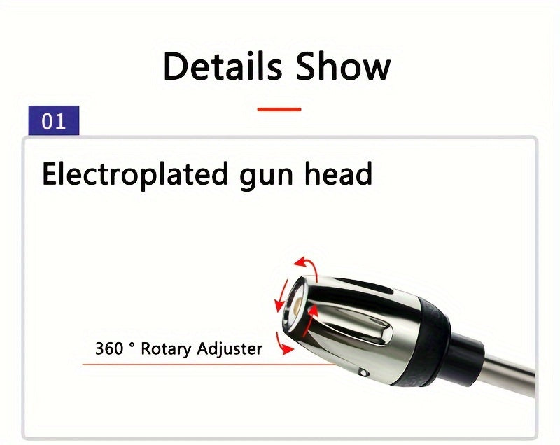 1pc High-Pressure Car Wash Water Gun, Durable Plastic, Garden Hose Nozzle, Multi-Functional Watering Tool, Powerful Cleaning for Cars & Gardens