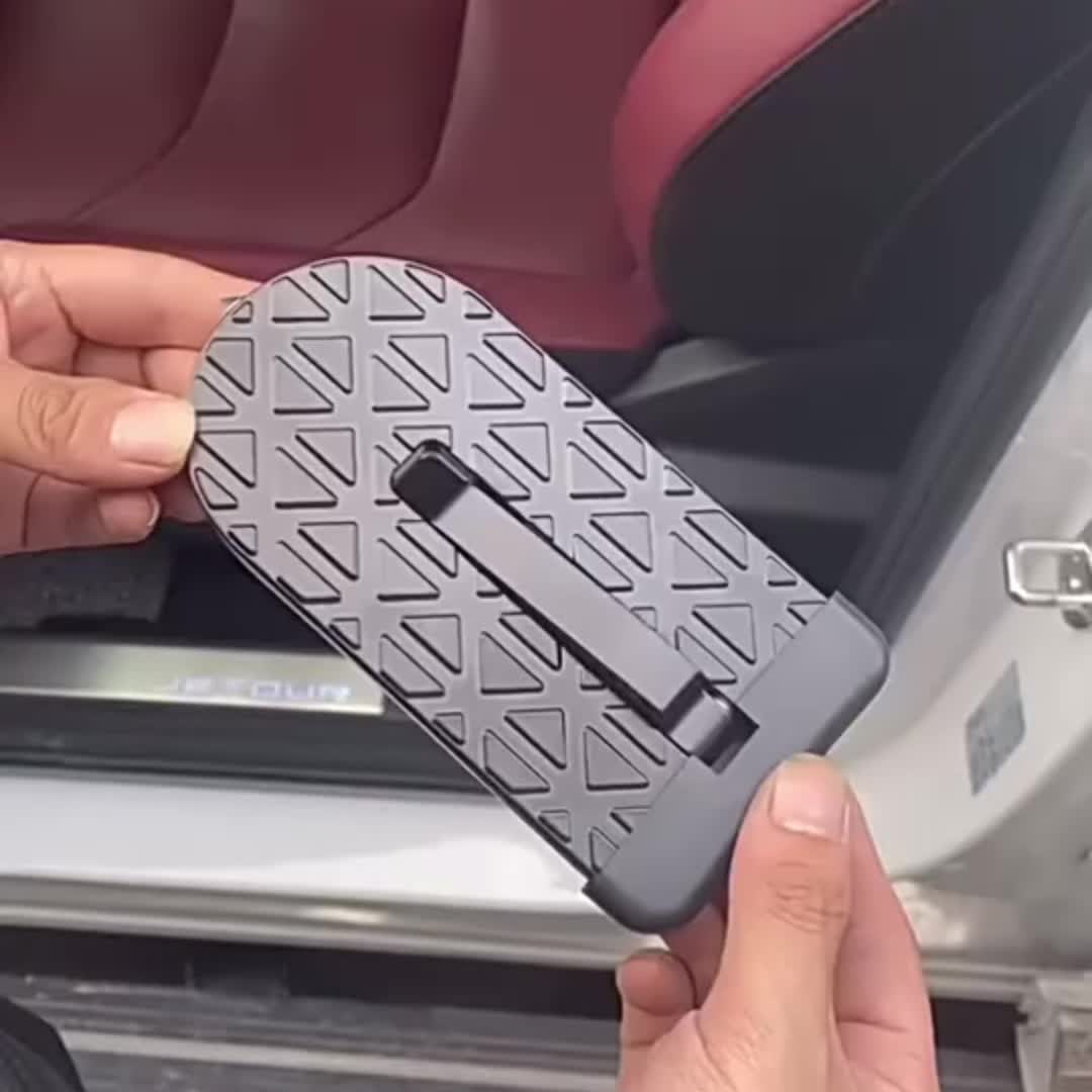 1pc, Car Pedals. The Foot Pedal Is Installed On The Latch, With A Glass Crusher For Easy Access To The Roof. Suitable For Most Cars, SUVs, And Trucks