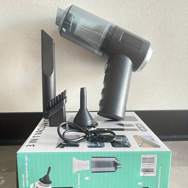 1 Piece High Suction Cordless Car Vacuum Cleaner-9000PA, Lightweight, Portable And Suitable For Home And Car Cleaning