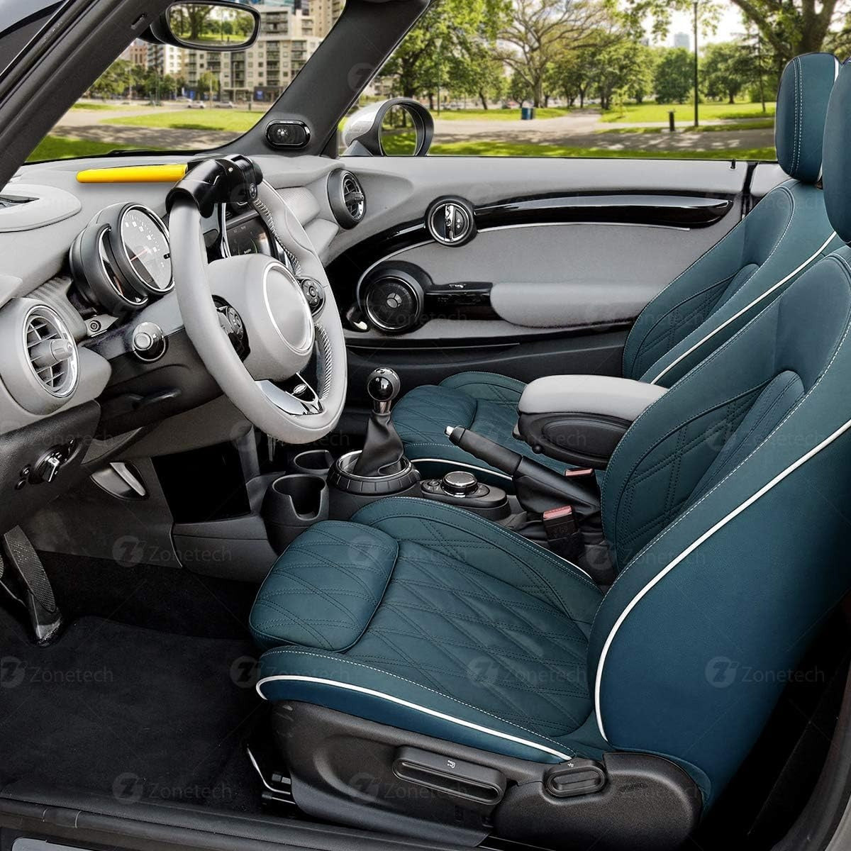 Zone Tech Car Steering Wheel Lock - Premium Quality Strong Durable Heavy Duty Anti-Theft Universal rotary Steering Wheel Lock