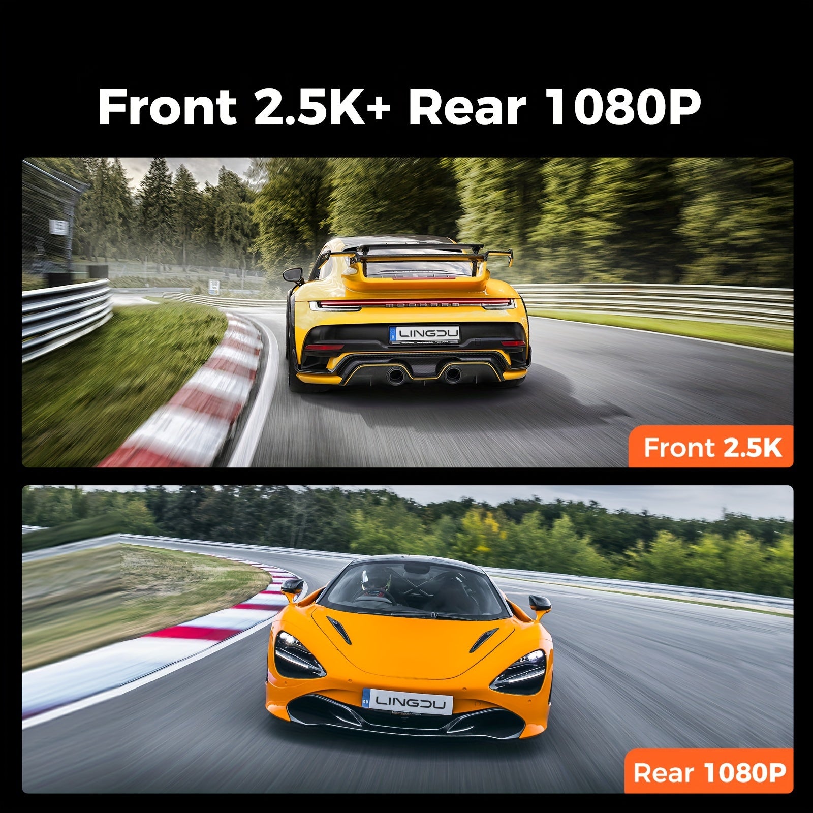 LD2K UHD 10" Full Touch Screen Rear View Mirror Dash Cam, Backup Camera, Front 2K And Rear 1080P Dual Channel Dash Cam, WDR Night Vision, Build-in WiFi, Loop Recording, Emergency Lock, Parking Mode, Simple Installation.