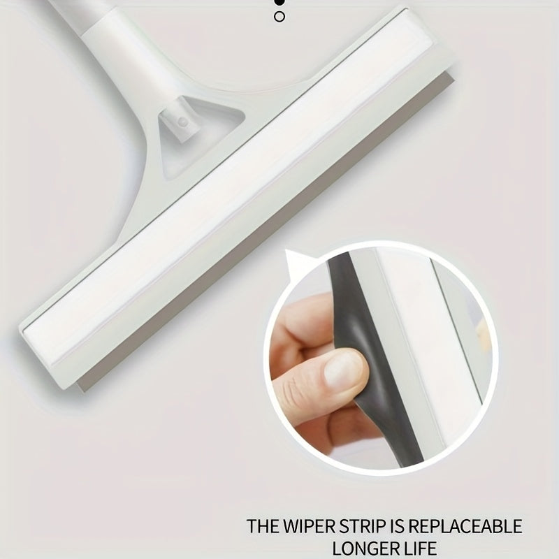 1pc, 3 In 1 Glass Wiper With Scraper And Sprayer, Window Cleaner, Multifunctional Handheld Shower Window Glass Scraper For Spraying, Washing And Scraping, Squeegee For Window, Tile, Car Windshield, Mirror, Bathroom, Cleaning