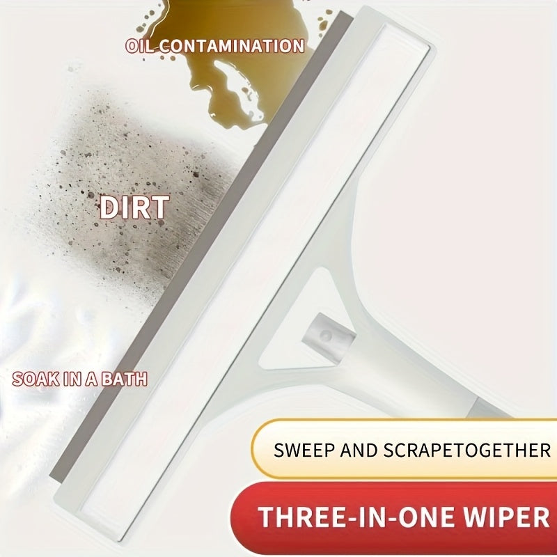 1pc, 3 In 1 Glass Wiper With Scraper And Sprayer, Window Cleaner, Multifunctional Handheld Shower Window Glass Scraper For Spraying, Washing And Scraping, Squeegee For Window, Tile, Car Windshield, Mirror, Bathroom, Cleaning