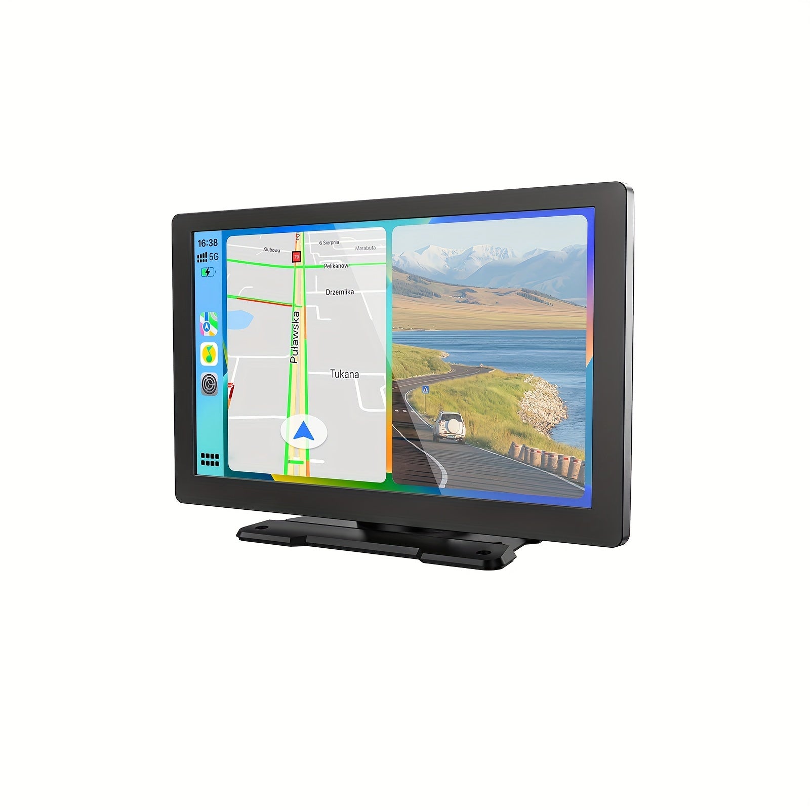 Car Play And Android Auto, 9-inch Portable Car Play Screen With 1080p Backup Camera, Car Audio Receiver With GPS Navigation,, Mirror Link For All Vehicles Free Hands Safe Driving