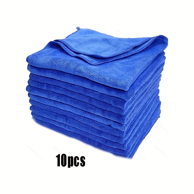 3/5/10pcs Extra Soft and Quick-Drying Car Wash Microfiber Towel, 30*30cm (11.8*11.8 Inch) Car Cleaning Drying Cloth for Home Kitchen Rag Dishwashing