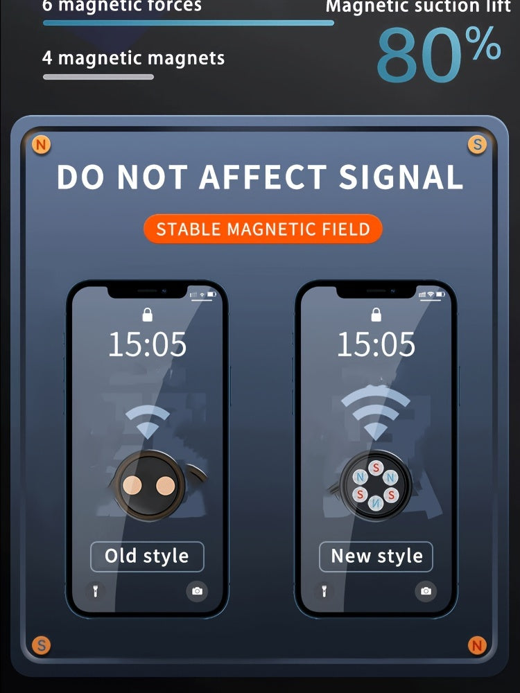 2023 Gravity-Free Revolution Magnetic Phone Car Mount - Effortless Navigation, Secure Universal Fit, Easy Install Stickers - The Ultimate Car Accessory for Safe Driving