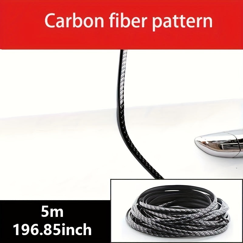 5m Car Door Chrome Molding Decorative Strip Edge Scratches Rear Bumper Protector Cover With Rolled Chrome Molding Decorative Strip To Prevent Scratches, Universal For All Cars