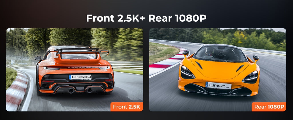 LD2K UHD 10" Full Touch Screen Rear View Mirror Dash Cam, Backup Camera, Front 2K And Rear 1080P Dual Channel Dash Cam, WDR Night Vision, Build-in WiFi, Loop Recording, Emergency Lock, Parking Mode, Simple Installation.