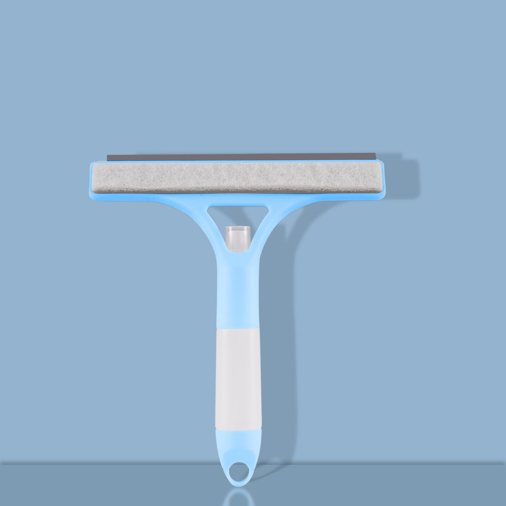 1pc, 3 In 1 Glass Wiper With Scraper And Sprayer, Window Cleaner, Multifunctional Handheld Shower Window Glass Scraper For Spraying, Washing And Scraping, Squeegee For Window, Tile, Car Windshield, Mirror, Bathroom, Cleaning