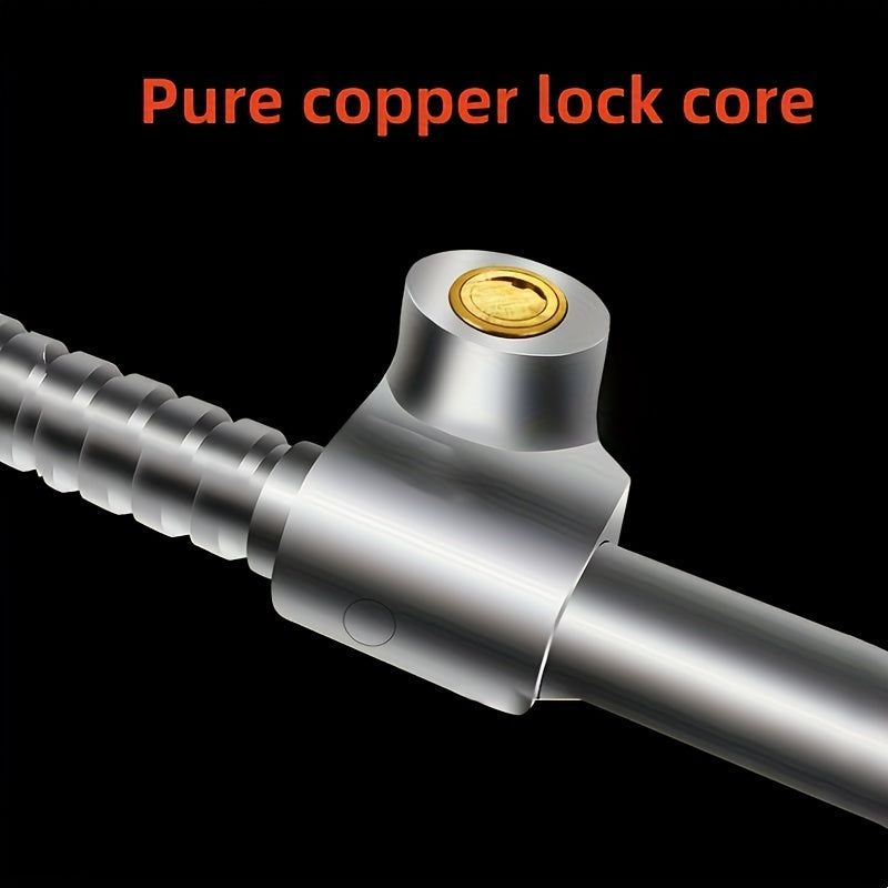 Universal Fit Anti-Theft Steering Wheel Lock - Durable Aluminum Alloy, Extendable Dual Hook, Clutch and Throttle Brake Security Device for Cars, Trucks, and Commercial Vehicles - Easy to Use and High Visibility Deterrent