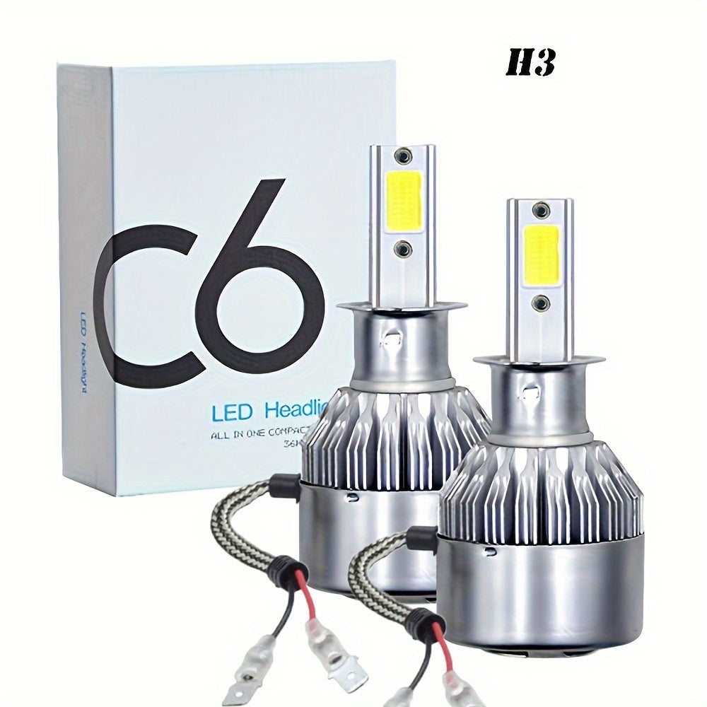 2pcs Headlight H4 H1 H3 Car Lamp H7 H11 9004 9005 9006 9007 Car Led Headlamp Pair