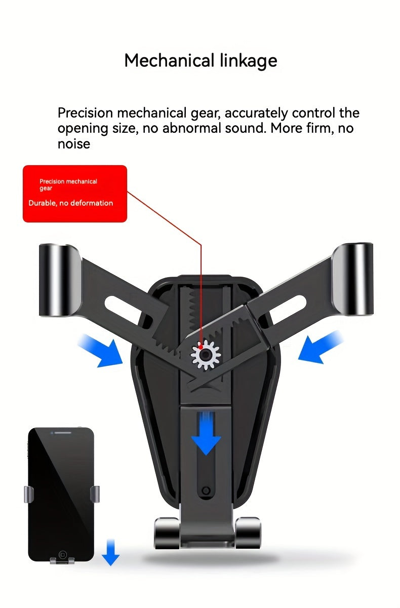 Car Navigation Mobile Phone Holder Car Air Outlet Anti Shaking Gravity Car Holder Factory Mobile Phone Holder