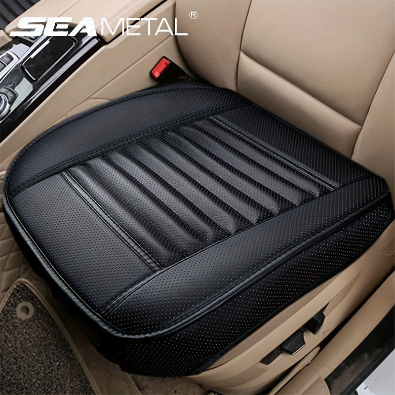 Breathable PU Leather Auto Seat Cushion Protector Anti Slip Car Seat Cover Christmas Gift