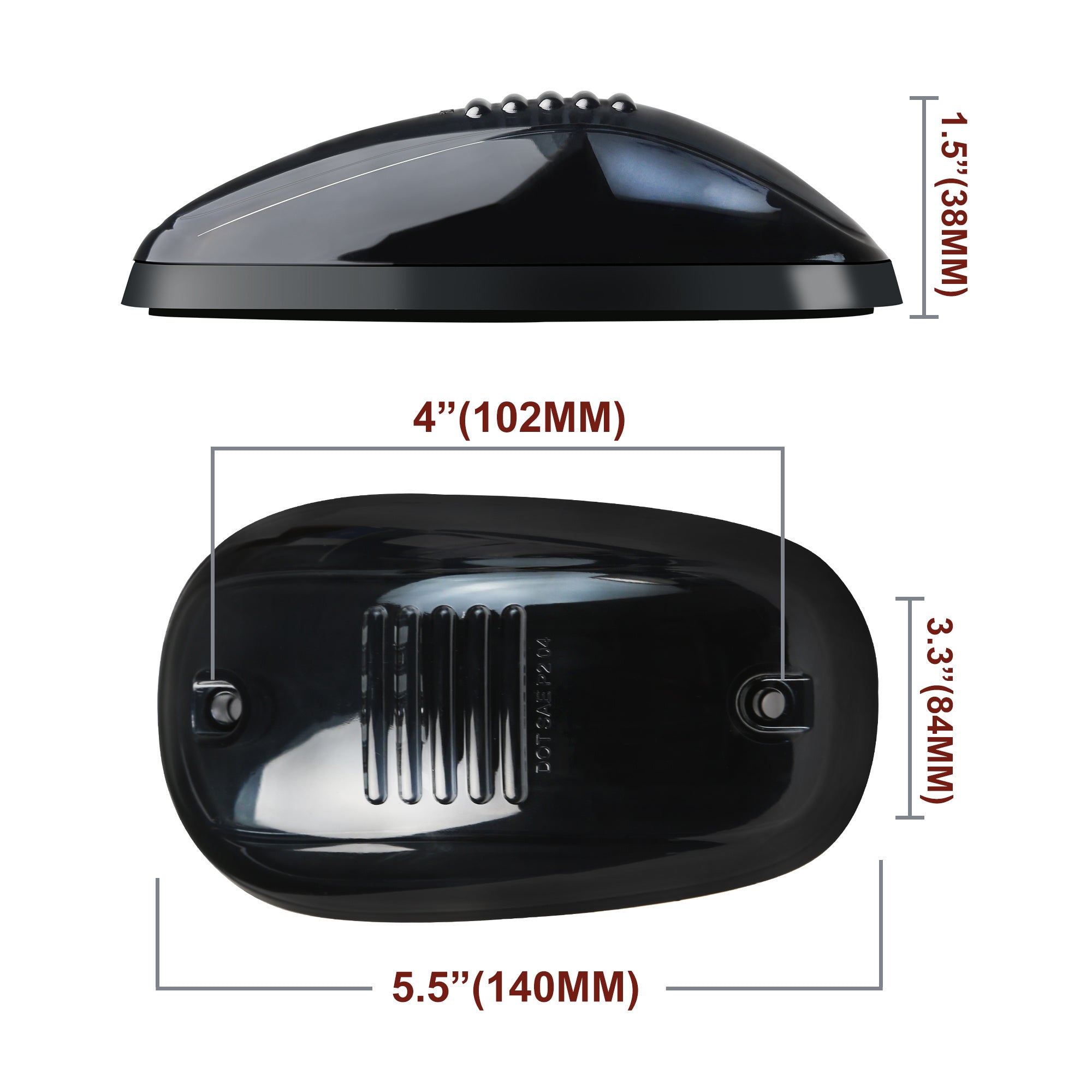 5pcs/Set 12V LED Smoke Cab Roof Running Top Marker Light Bulb Assembly, Replacement for 1500 2500 3500 4500 5500 2003-2018 Pickup, Without Battery, for Car