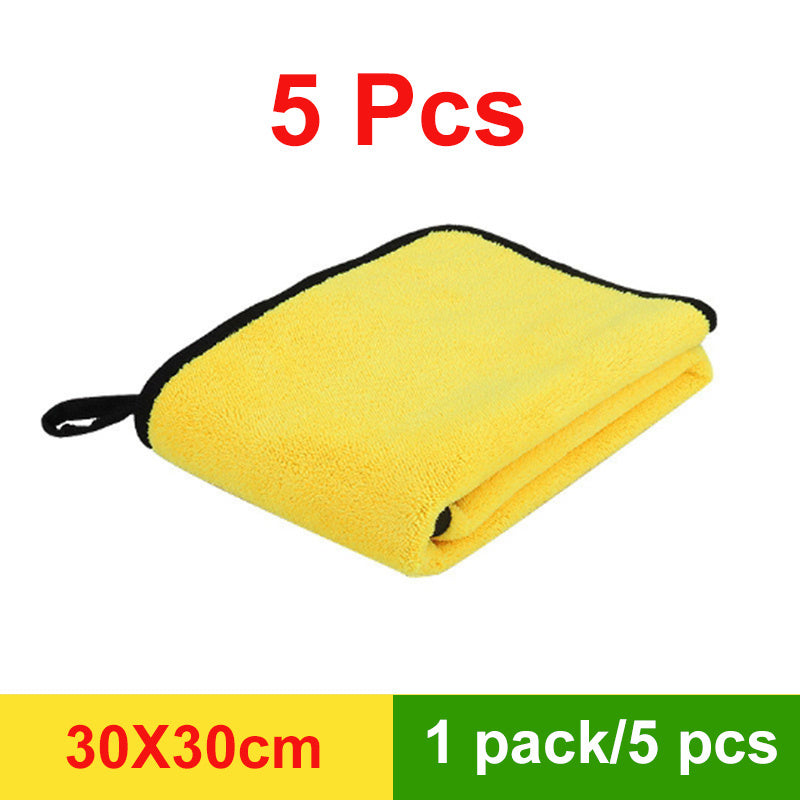 3/5/10pcs Extra Soft and Quick-Drying Car Wash Microfiber Towel, 30*30cm (11.8*11.8 Inch) Car Cleaning Drying Cloth for Home Kitchen Rag Dishwashing