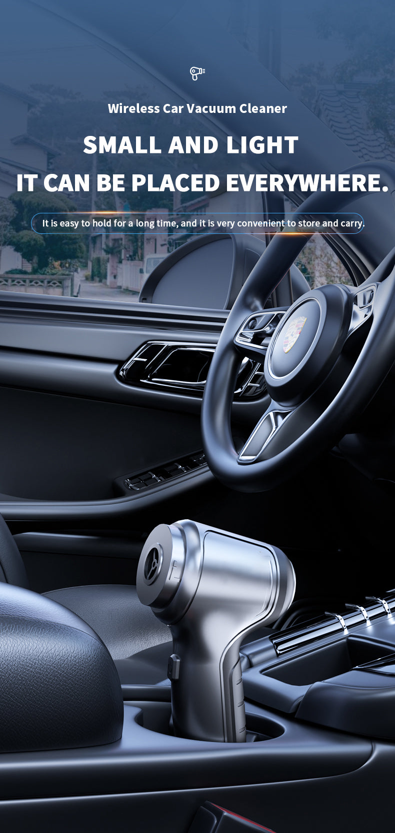 1PC Mini Powerful Car Vacuum Cleaner, Wireless Home Cleaning Robot, Blow And Suction Integrated Vacuum Cleaner, Suitable For Cleaning Homes, Keyboards, Sofas, And Both Wet And Dry Vacuum Cleaners Vacuum Accessories Cleaning S