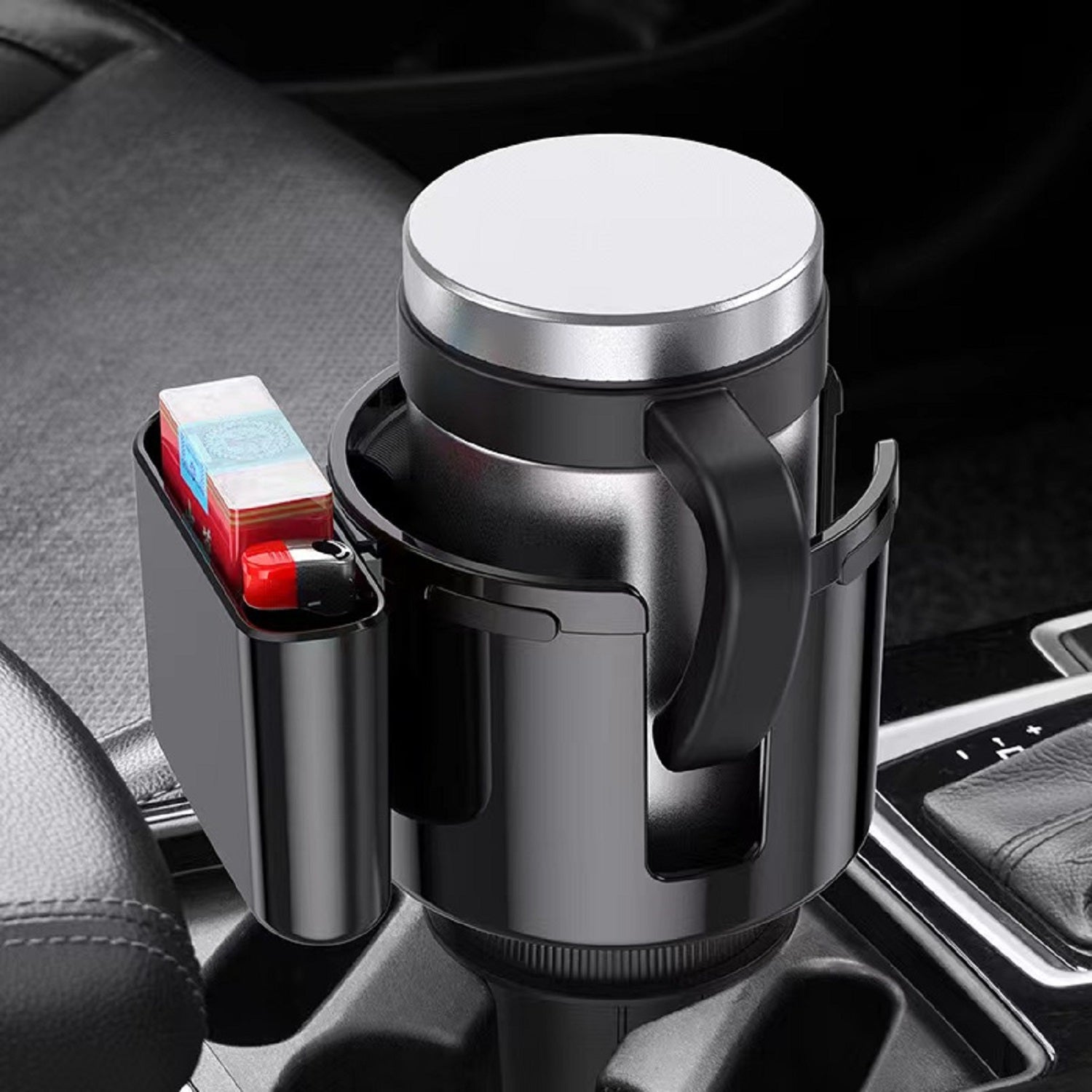 2-in-1 Cup Holder Phone Holder For Car, Multifunctional Large Cup Holder, Fits For Yeti, Stanley 32/40/46, Car Drinking Bottle Holder